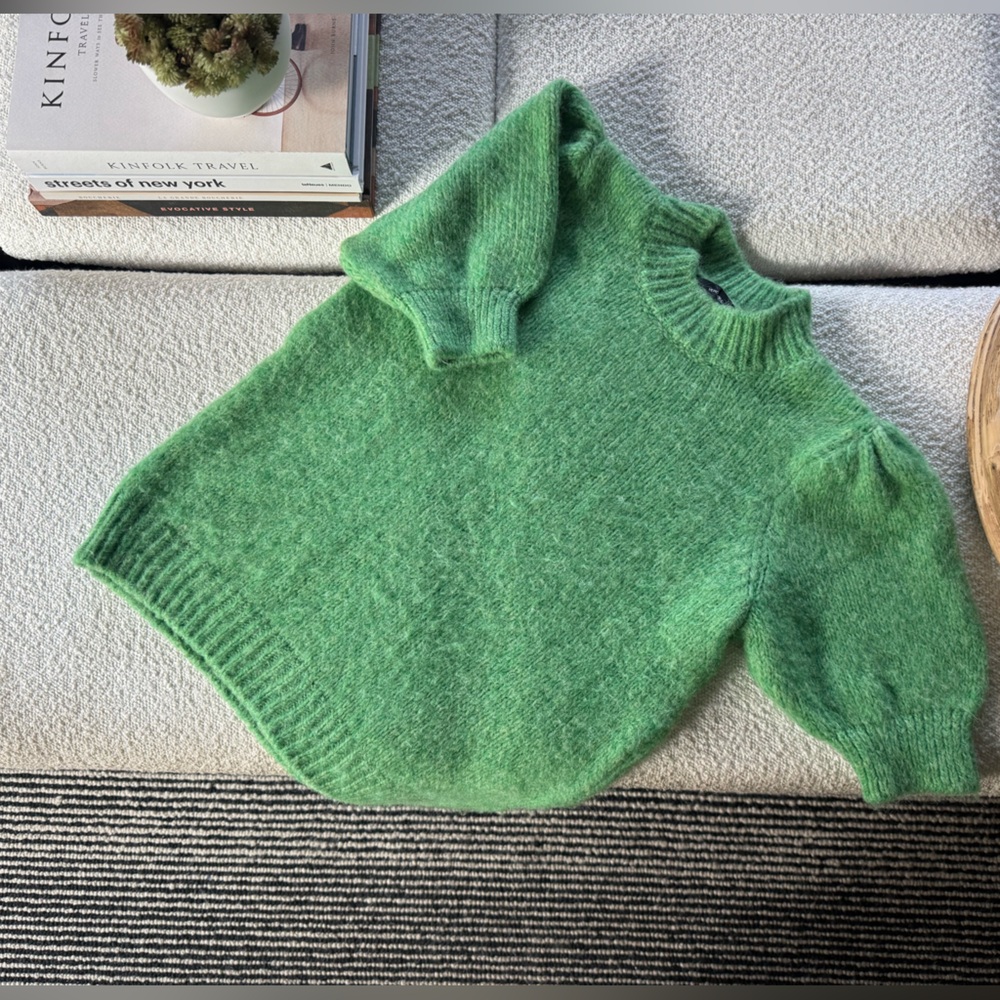 Vero Moda Vibrant Green Cowl Neck Sweater